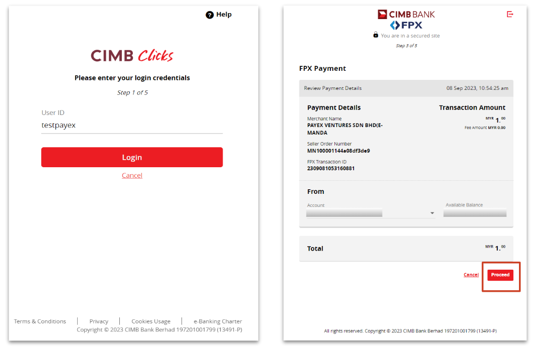 online banking mandate